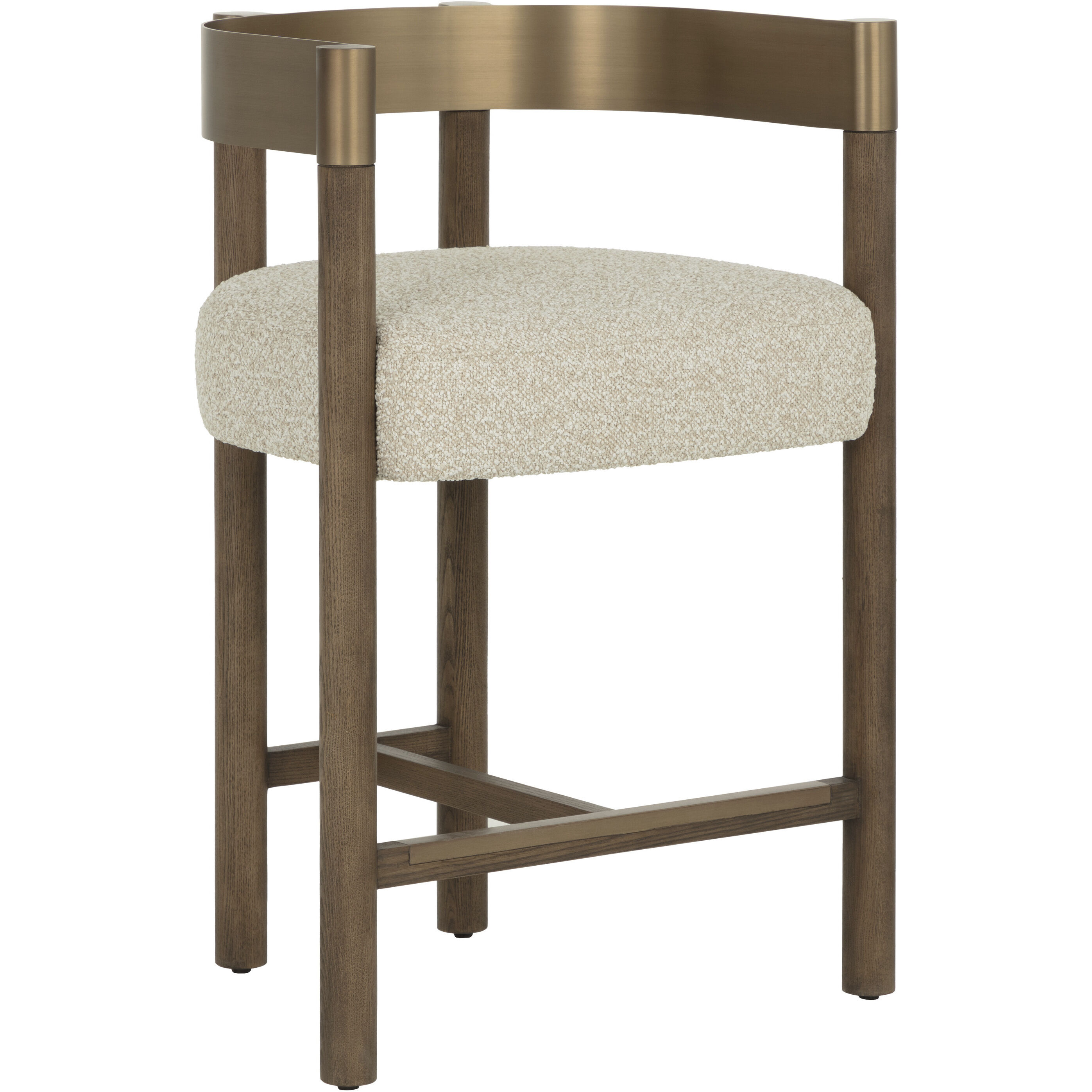 Manolo 35.25 inch Santa Cruz Oatmeal Counter Stool